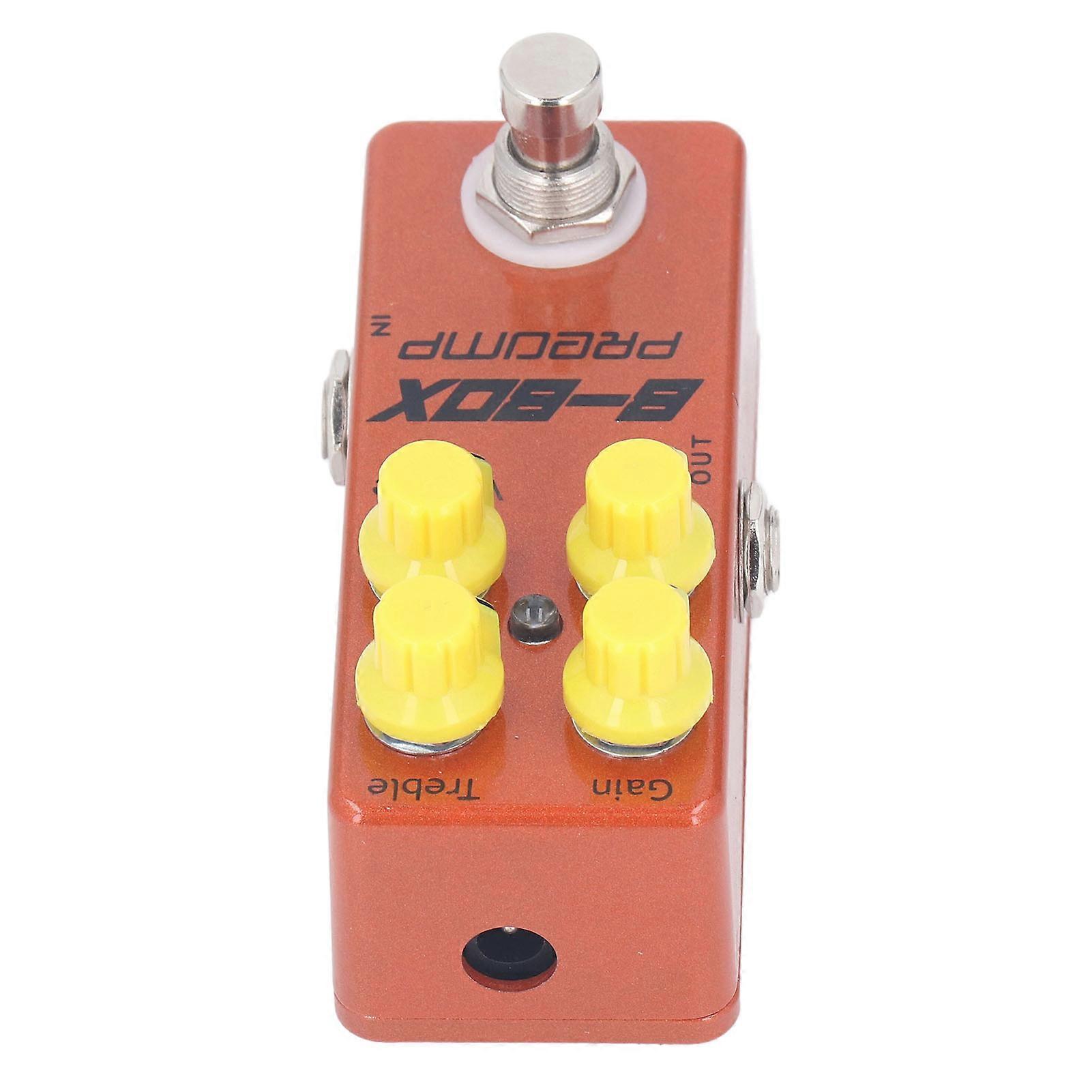 B Box Preamp Pedal Mini Single Effect with Overdrive Function Electric Guitar Replacement Parts Accessories 