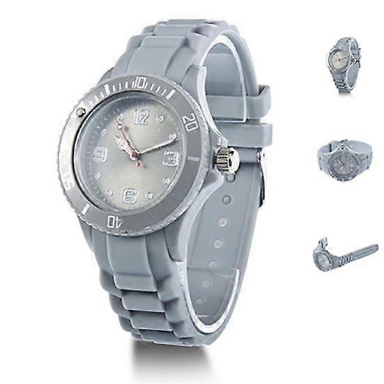 Silicon Jelly Strap Casual Quartz Wrist Watch Analog Wristwatch Gift