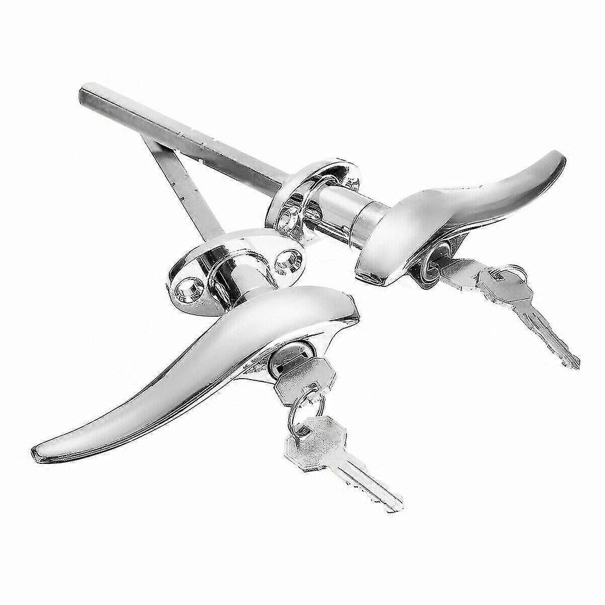 2pcs Car Door Outside Locking Handles Matching Locks For 1932 3-window Coupe For 1933 1934 Passenge
