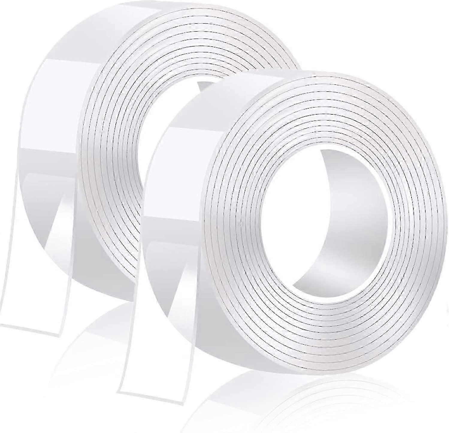 10m Double Sided Adhesive Tape - Extra Strong, Transparent, Removable, Washable