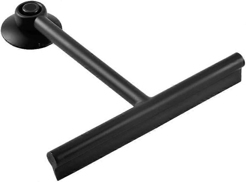 Shower Squeegee, Window Squeegee Bathroom Wiper Screen Wiper With Hanging Suction Cup Hooblack