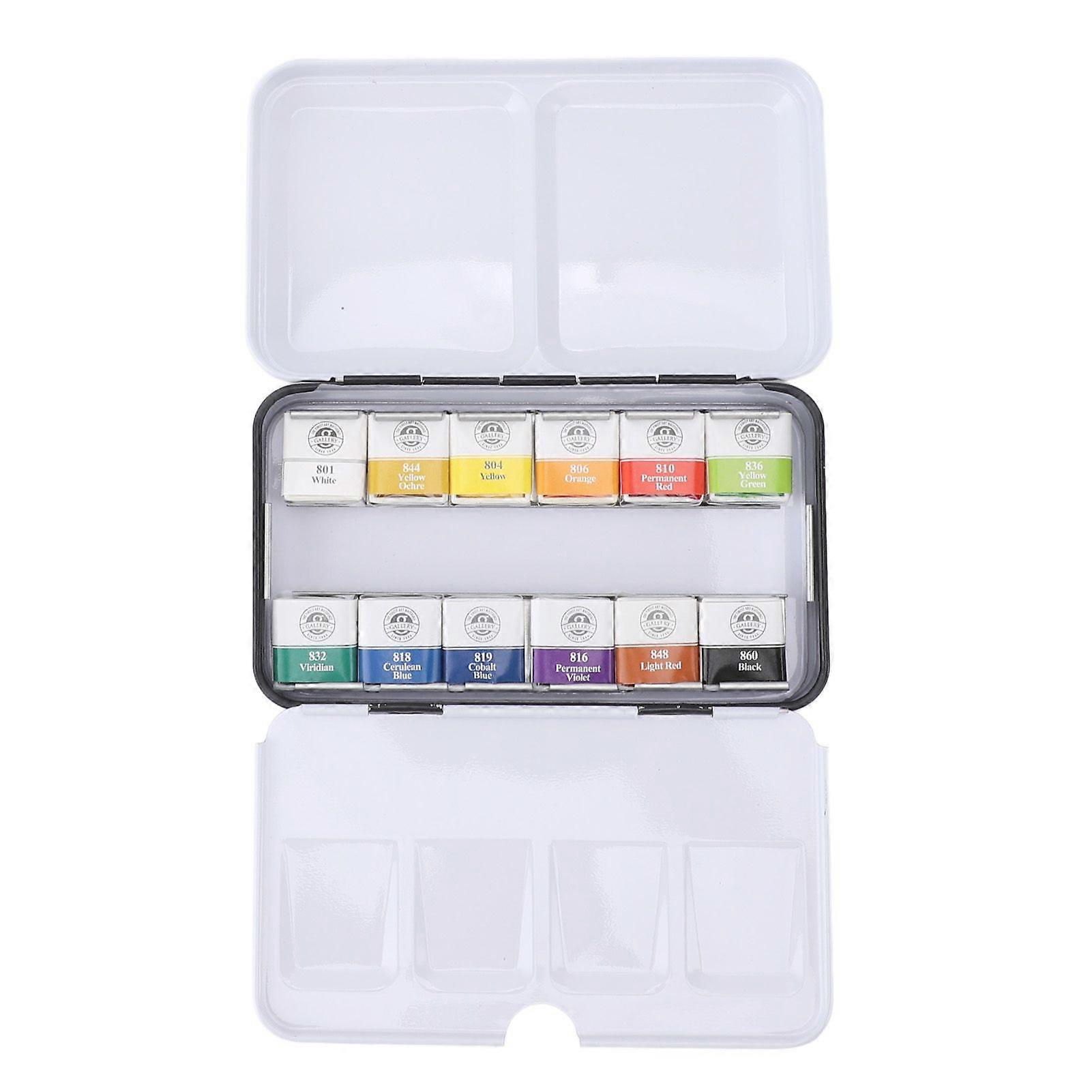 2025 Latest Model  Watercolor Paint Set Portable Iron Box Solid Professional