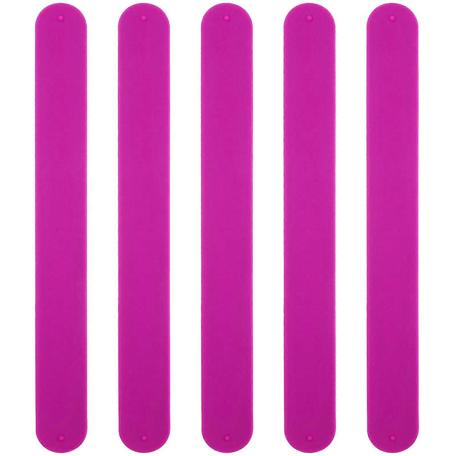 Kids Slap Bracelets Wrist Decoration Children's Day 21.50X2.50X0.40cm 5Pcs