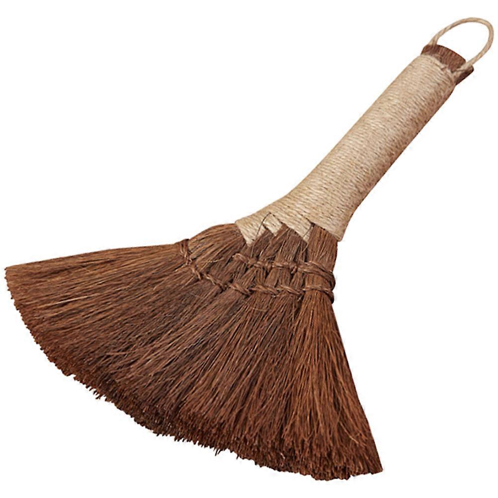 Palm Small Desktop Broom Handle Dust Brush for Household Cleaning, Durable and Wear Resistant Palm Brush for Kitchen, Office, and Bed Dust Removal,