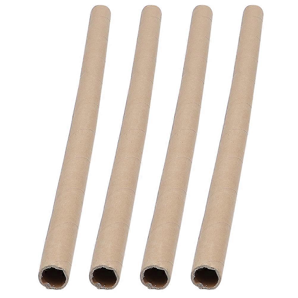 4pcs Cardboard Tubes for DIY Crafts, Art Projects, Poster Storage & Early Education Activities – Blank Paper Cylinders, No Color or Size Specified