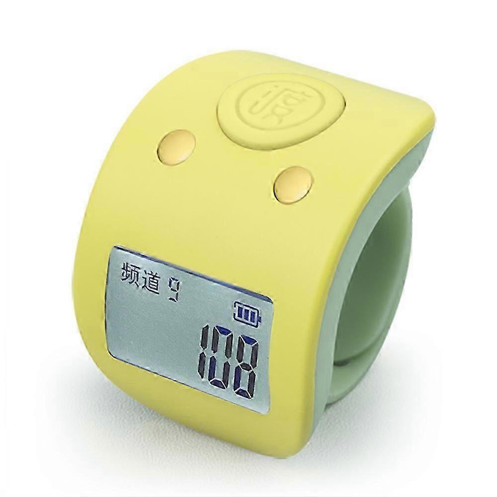 Rechargeable Finger Counter, IPX8 Waterproof Lap Counter, Silent 6 Channel Digital Tasbih Counter for Prayer