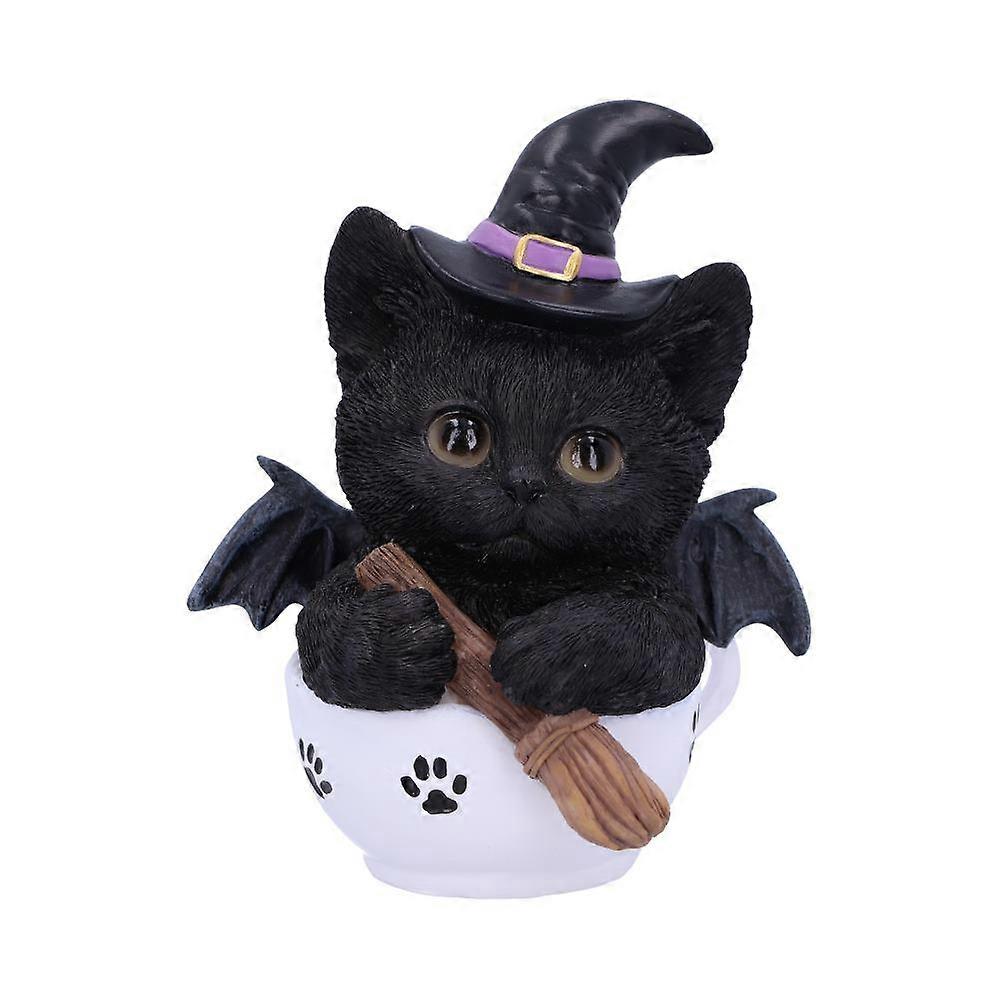 Kittea Novelty Tea Cup Witch Cat Figurine