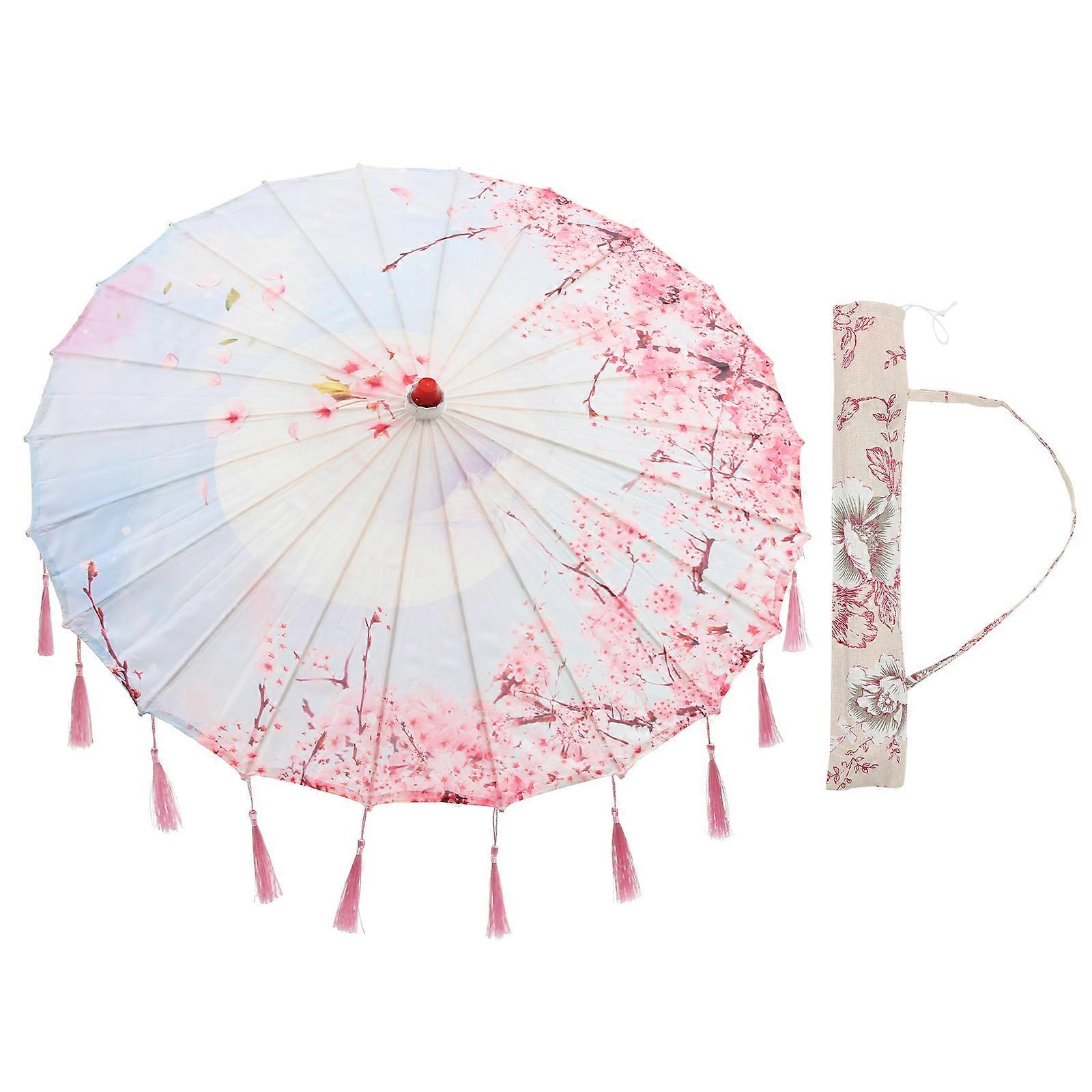 Authentic Silk Umbrella in Classic Chinese Style Ideal for Vacations and Collections