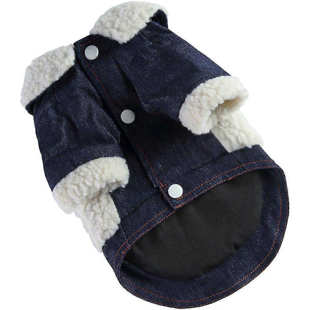 Warmth Puppy Clothes Stylish Dog Jacket Daily Wear Beige Polyester 1Pcs