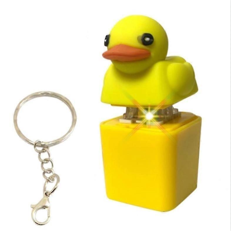 Duck Toy Keychain,Duckys Keychain,Stress Reliever Anxiety Relief Sensory Toy