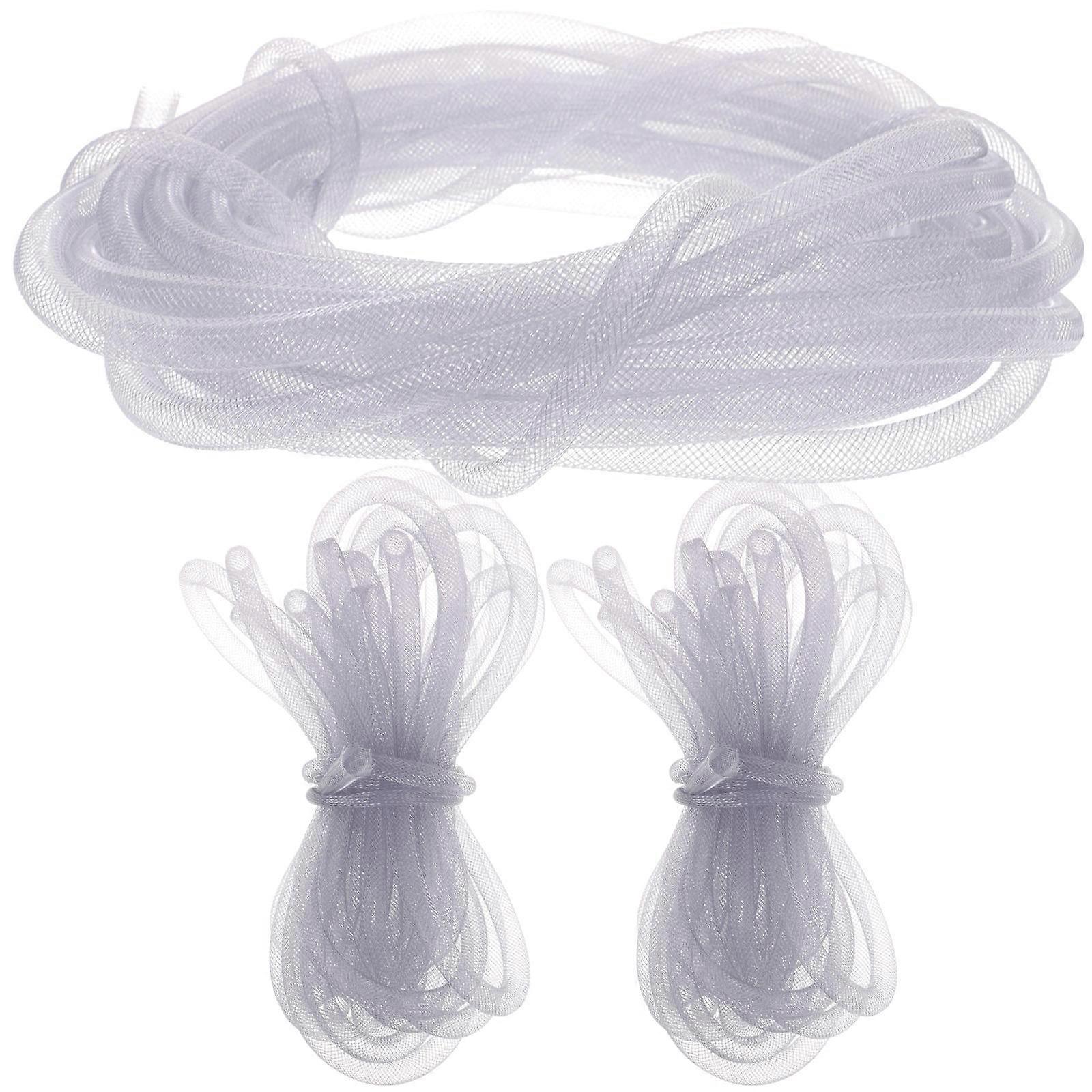 3 Rolls Elastic Mesh Tubing Meters Flexible Net Tubing for DIY Jewelry Making, Bracelets, Necklaces & Accessories Minimalist Craft Supplies