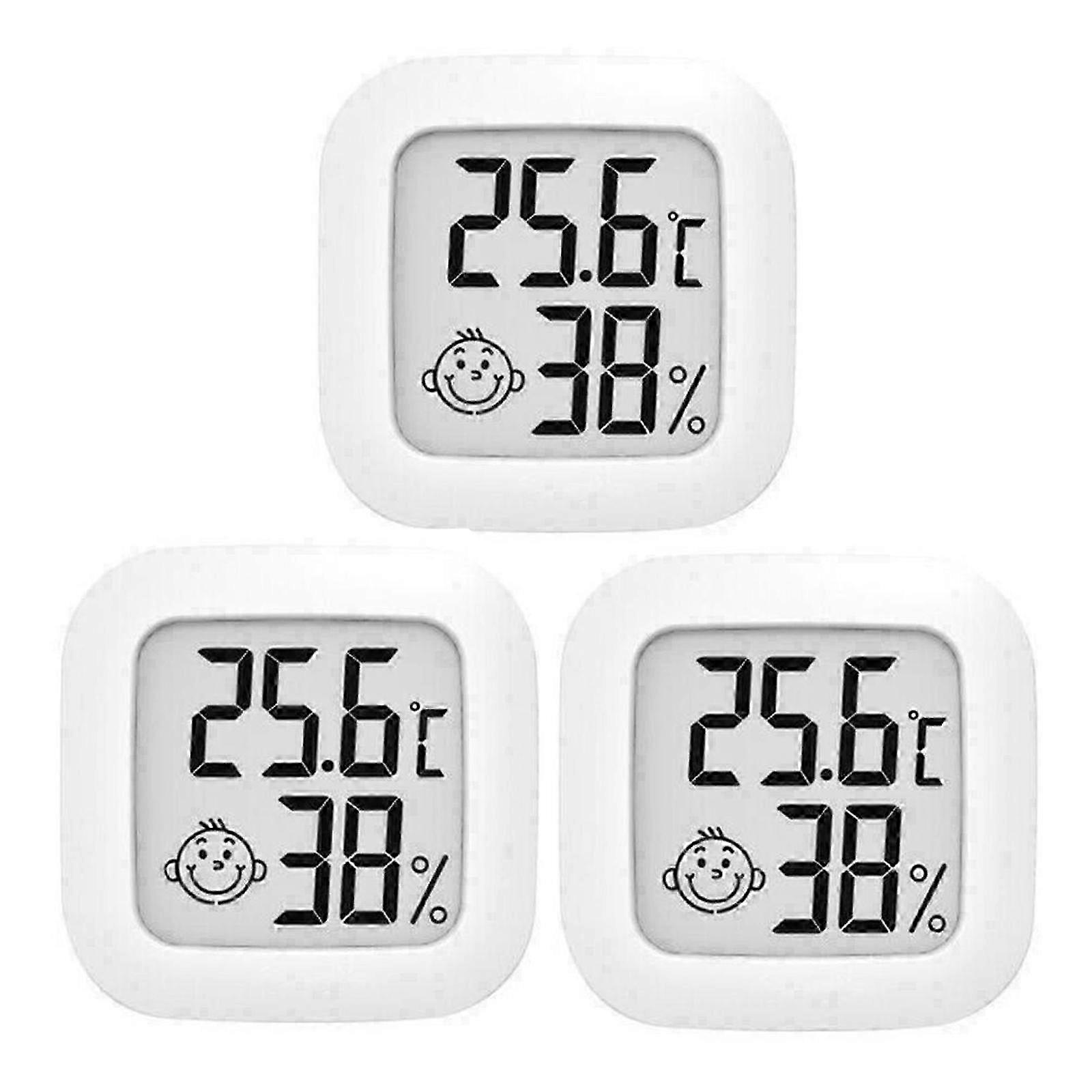 3x digitalt termohygrometer temperaturmesser mini luftfeuchtigkeit termometer