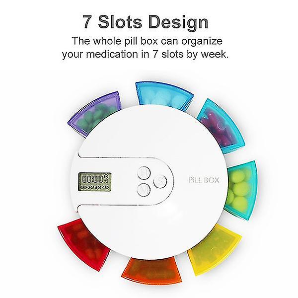 7 Day Alarm Digital Electronic Portable Pill Case For Reer Pill
