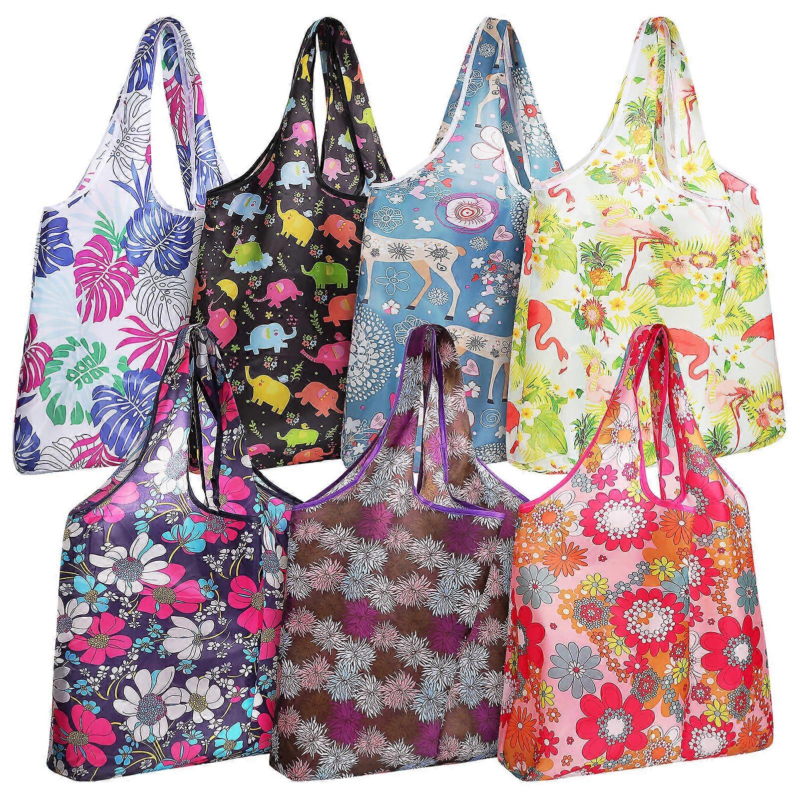Here's a well structured product description for your **7 Pcs Foldable Reusable Shopping Tote Bags**:
### ποΈ 7 Pcs Foldable Reusable Shopping