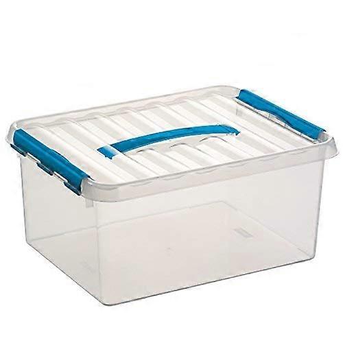 Q With Box 15 Litres Capacity 400 x 300 x 180 mm Transparent Blue
