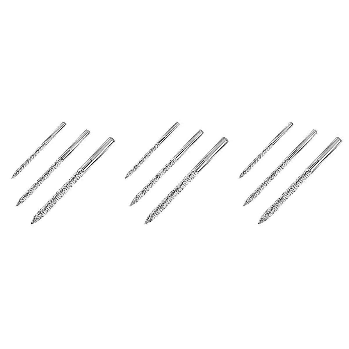 9 Pack Tire Bit Multi Sizes Tire Repair Carbide Burr Drill Bit Tire Patches Plug Cutters Wire Cutter