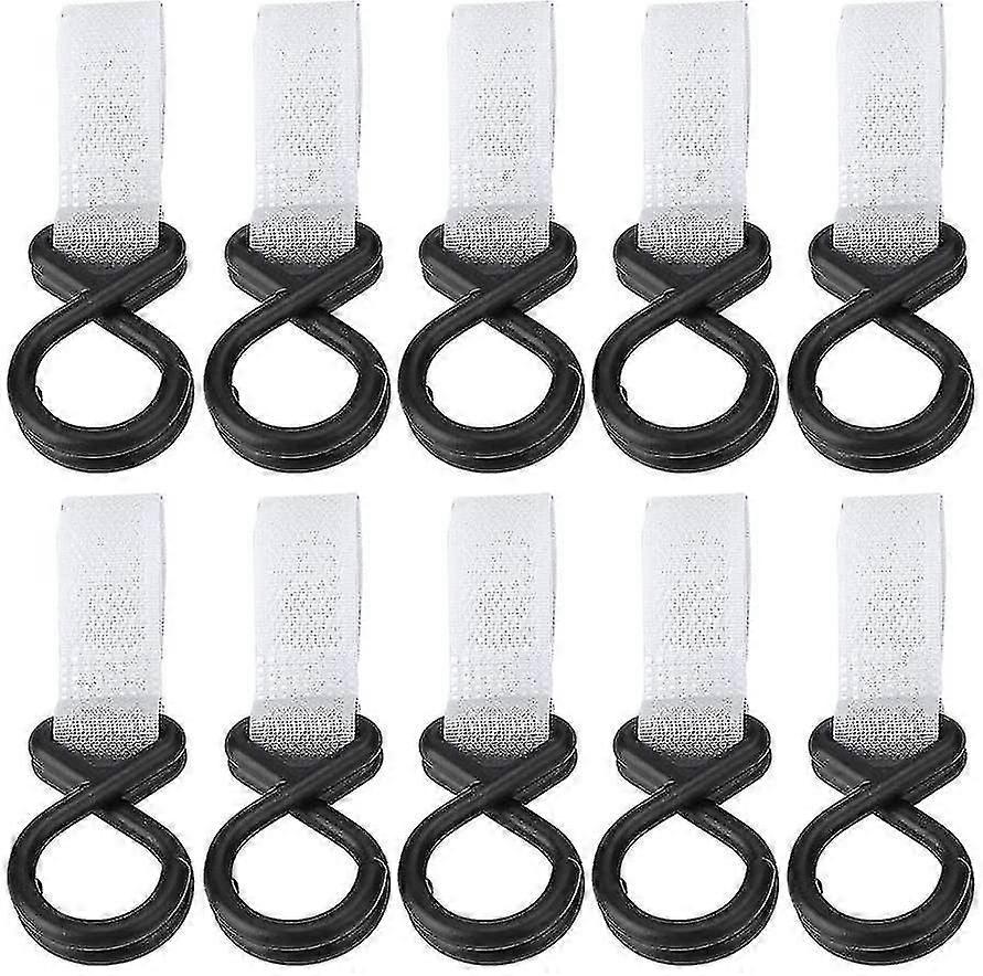 10pcs Mom Stroller Hooks Baby Stroller Hooks Clips Colorful Multi-purpose Hanger