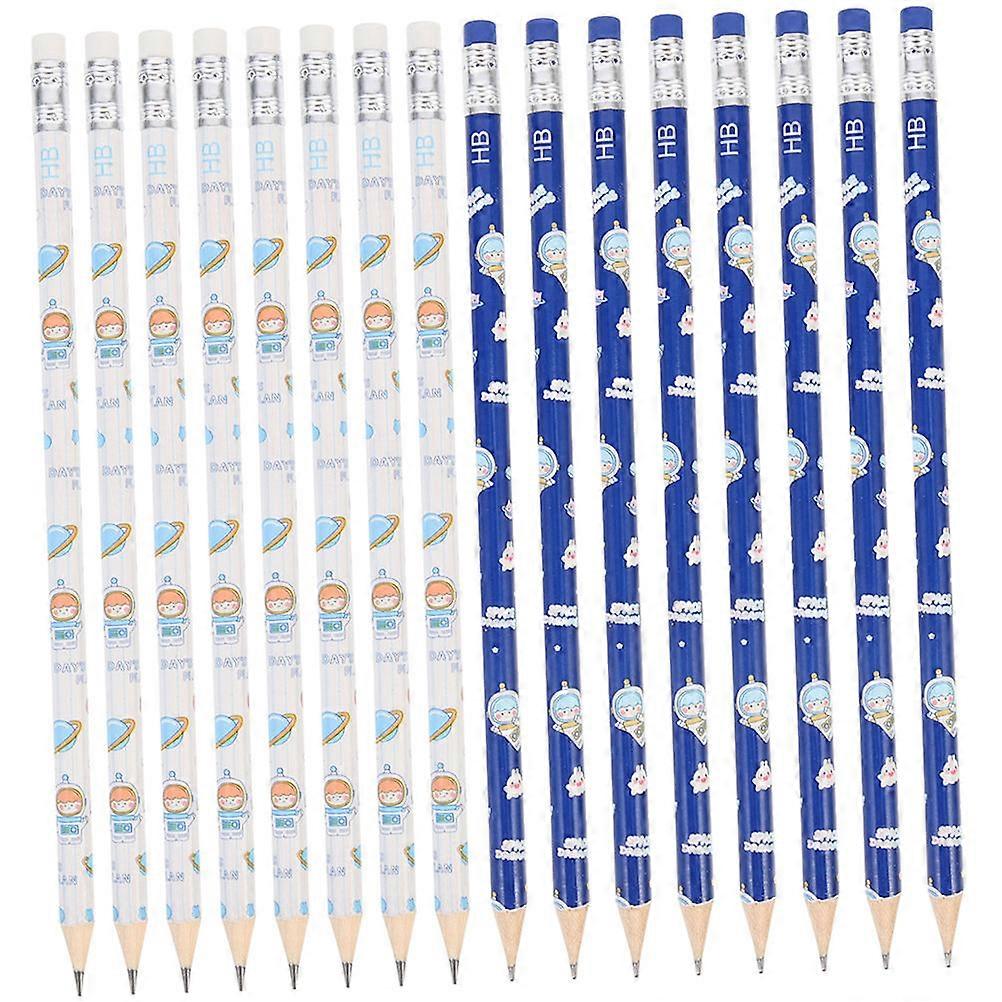 50pcs Cartoon HB Erasable Pencils for Writing, Sketching, Drawing – Supplies for Students, Teens, Classroom Prizes