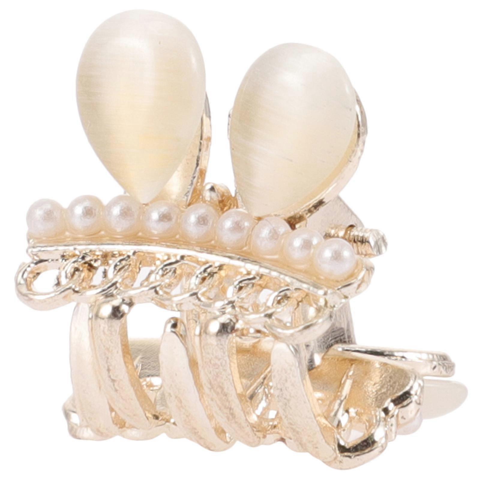 Metal Hair Claw Clips Small and Nonslip Grip for Cooking Eating Dating Working Party 1Pcs