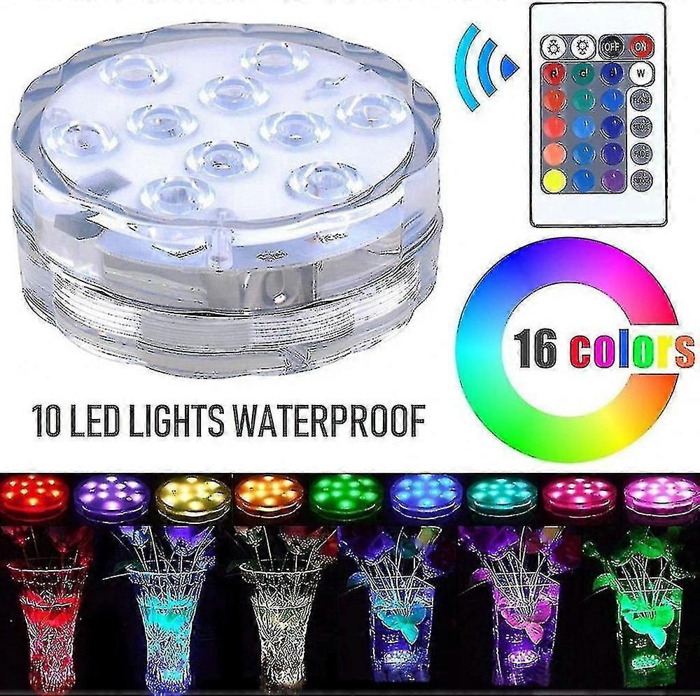 Lumières LED submersibles, Ip68 Lampes d’étang imperméables à l’eau lumineuses