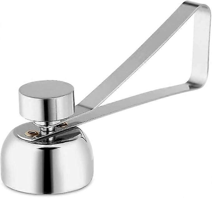 Egg opener, stainless steel, for raw or boiled eggs