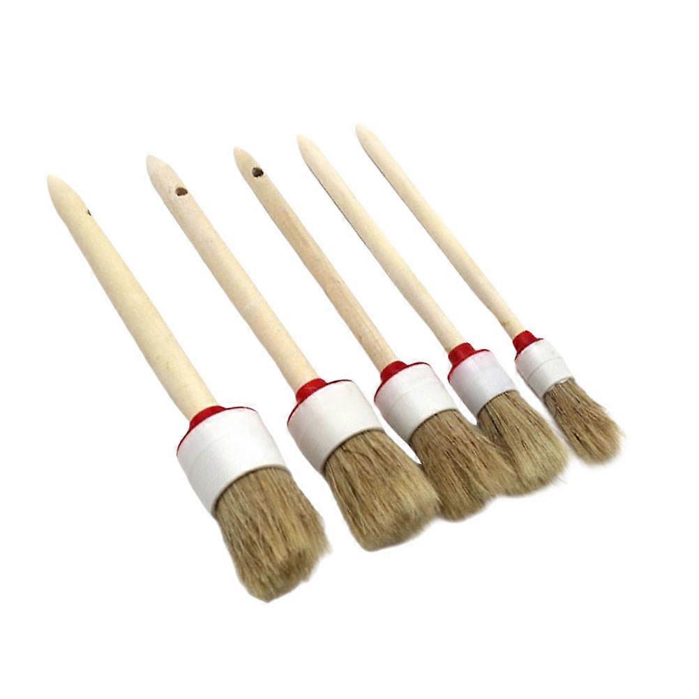 Car Wheel Rim Detailing Brush Multi Function Car Tyre Cleaning 24x3cm Bristle 5Pcs