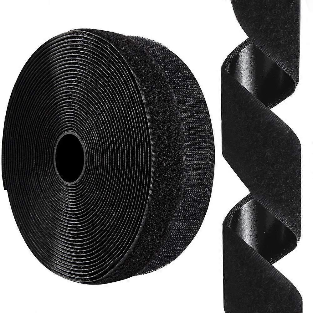 38mm x 25m Self Adhesive Hook and Loop Tape, Nylon