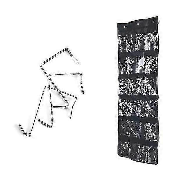 Newest Useful 24 Pockets Over The Door Behind Shoe Organizer Rack Hanging Organizers Space Saver Rack for Efficient Storage Needs
