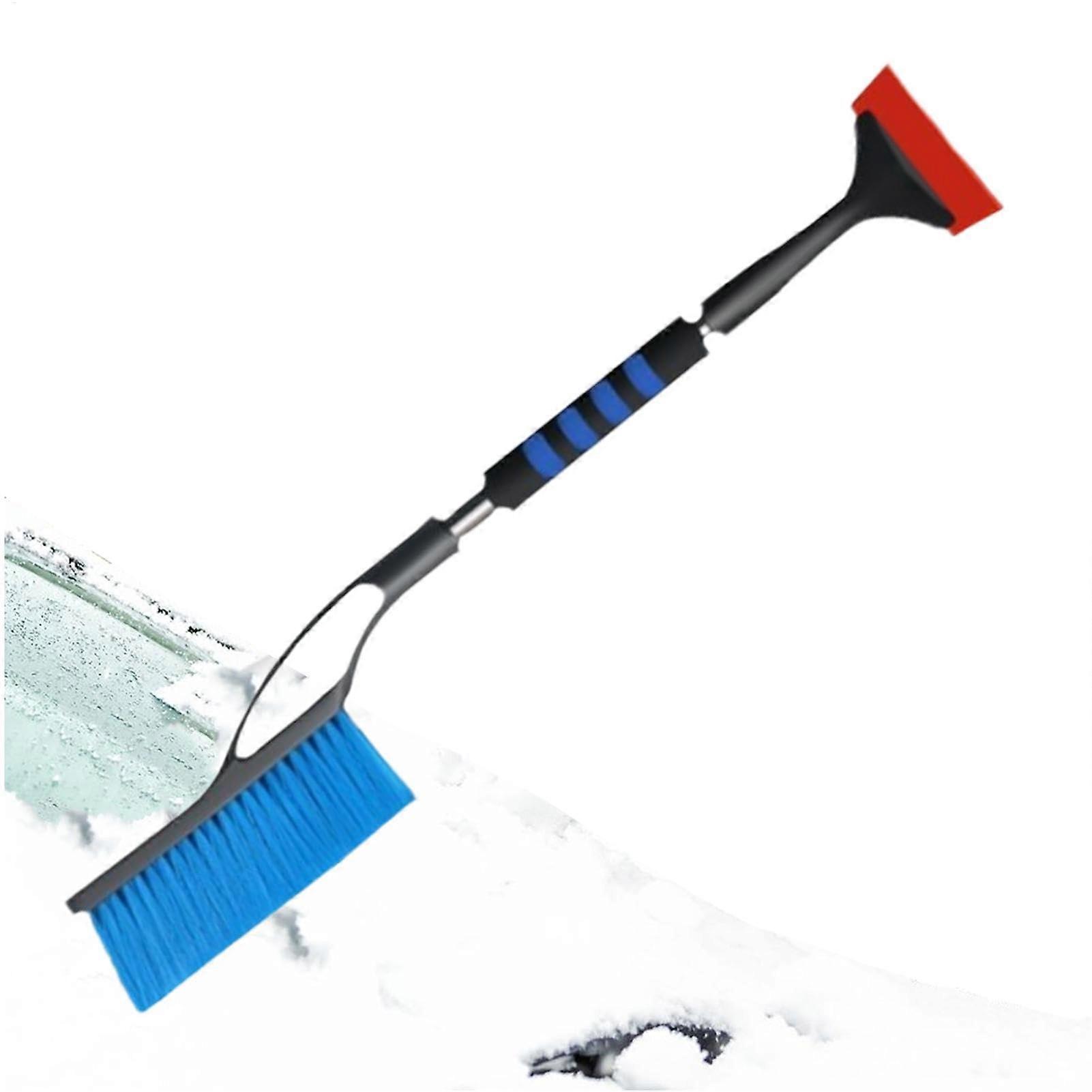 Snow Brush for Car 25.6 Inch Long Ice Scraper and Brush Windscreen Frost Mop for Mirrors Car Window Snow Removal Tool