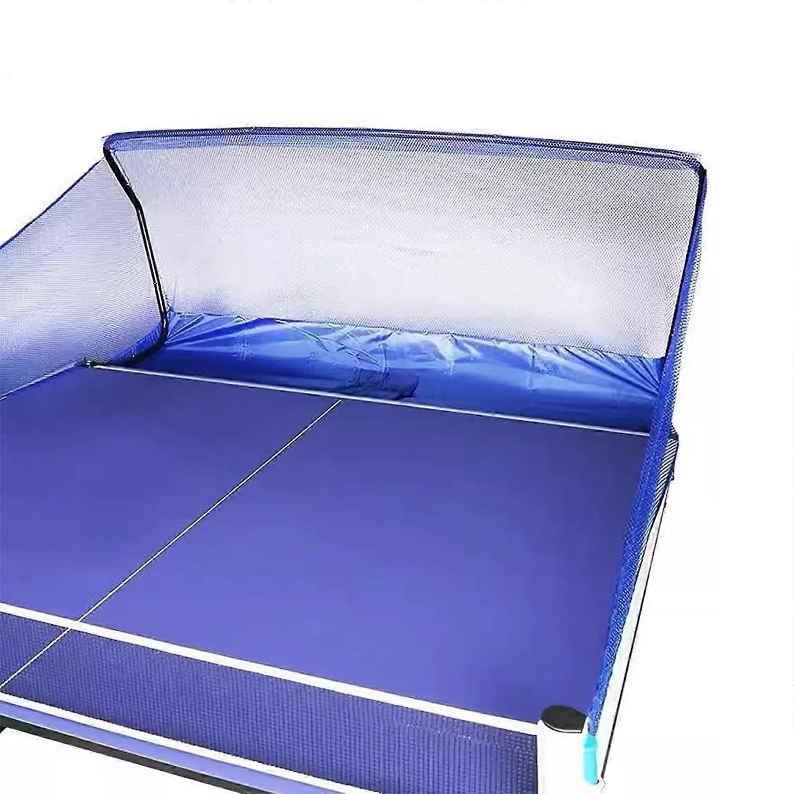 Table tennis nets Large ball collection net with clamps, training equipment for clubs, schools, home LxWxH152x35x65cm