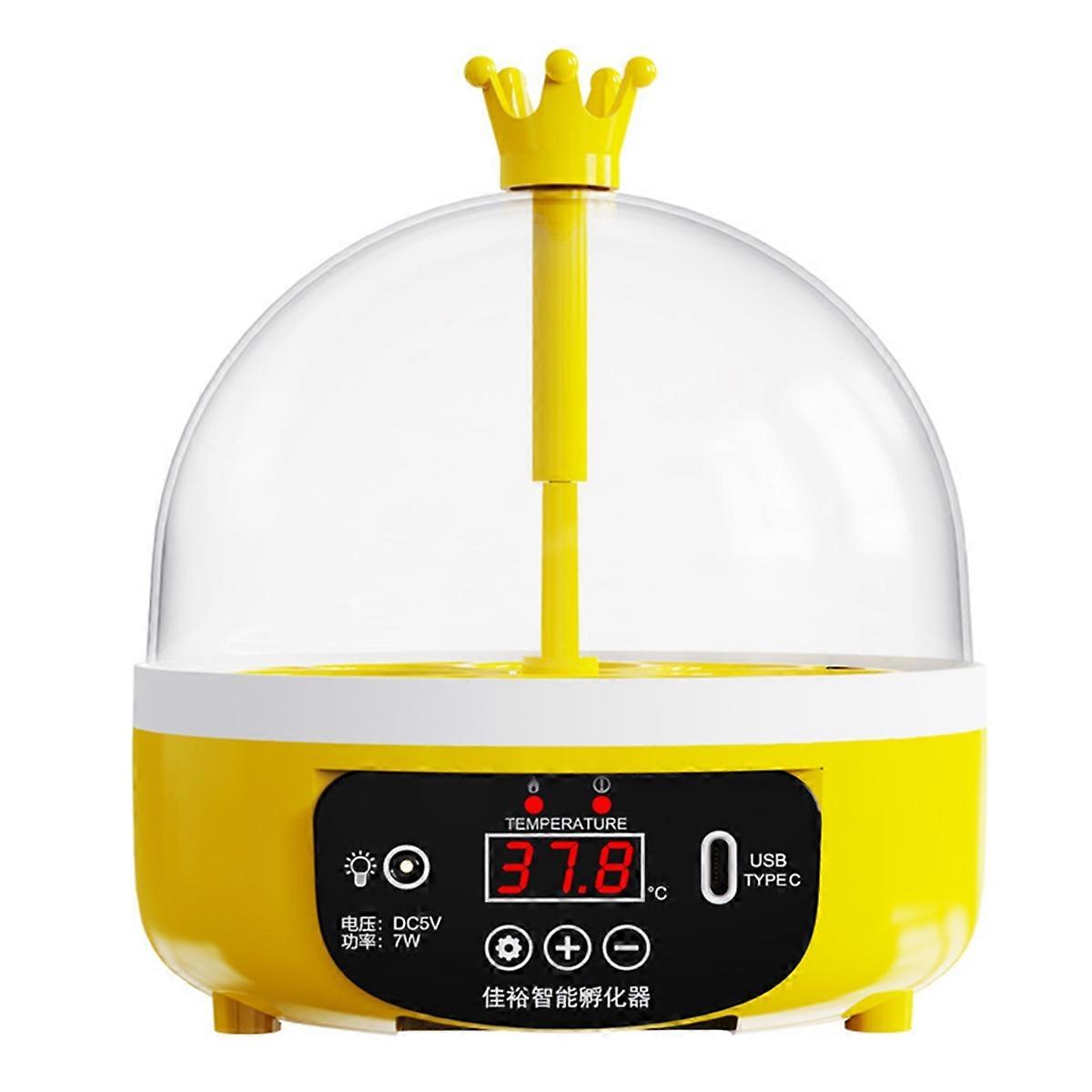 Egg Incubator for Home Temperature Humidity Control 4 Eggs Candler Poultry Hatching Machine for Chickens Ducks B