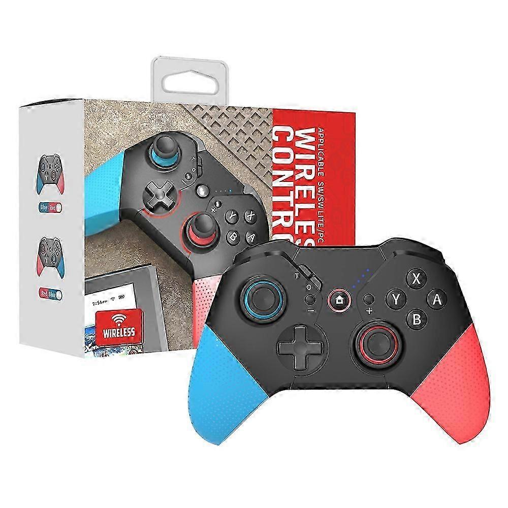 Wireless Gamepad with Vibration Design for Nintendo Switch - Blue and White Controller