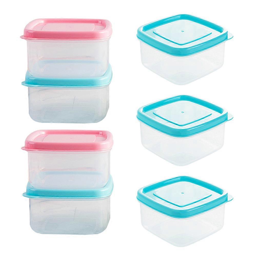 حاويات تخزين المطبخ حاويات طعام مختومة حاويات حساء تحضير وجبة 9x9x5 سم 10 قطع