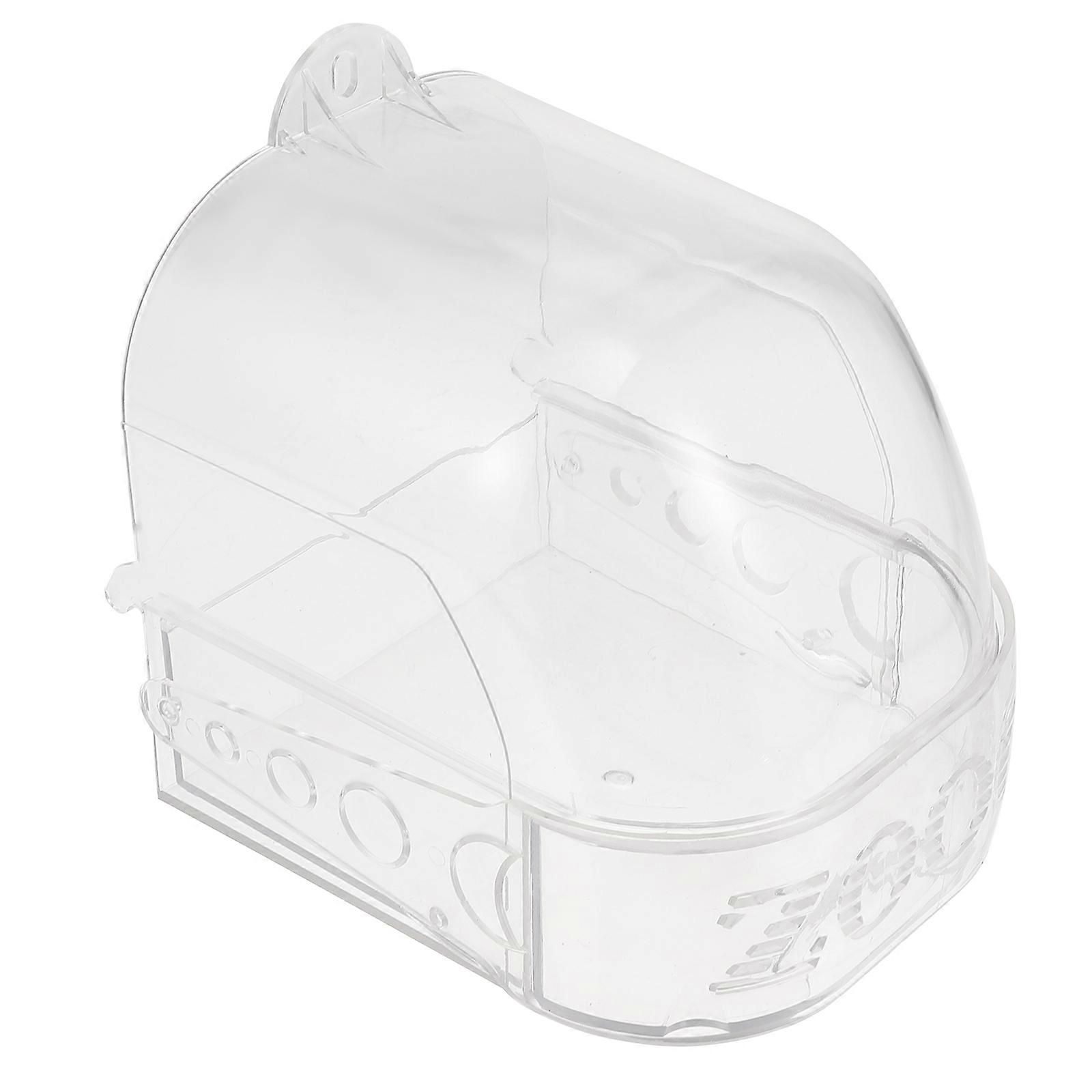 Transparent Plastic Bird Bathing Tub for Parrots and Medium Size Birds Great Bathing Use