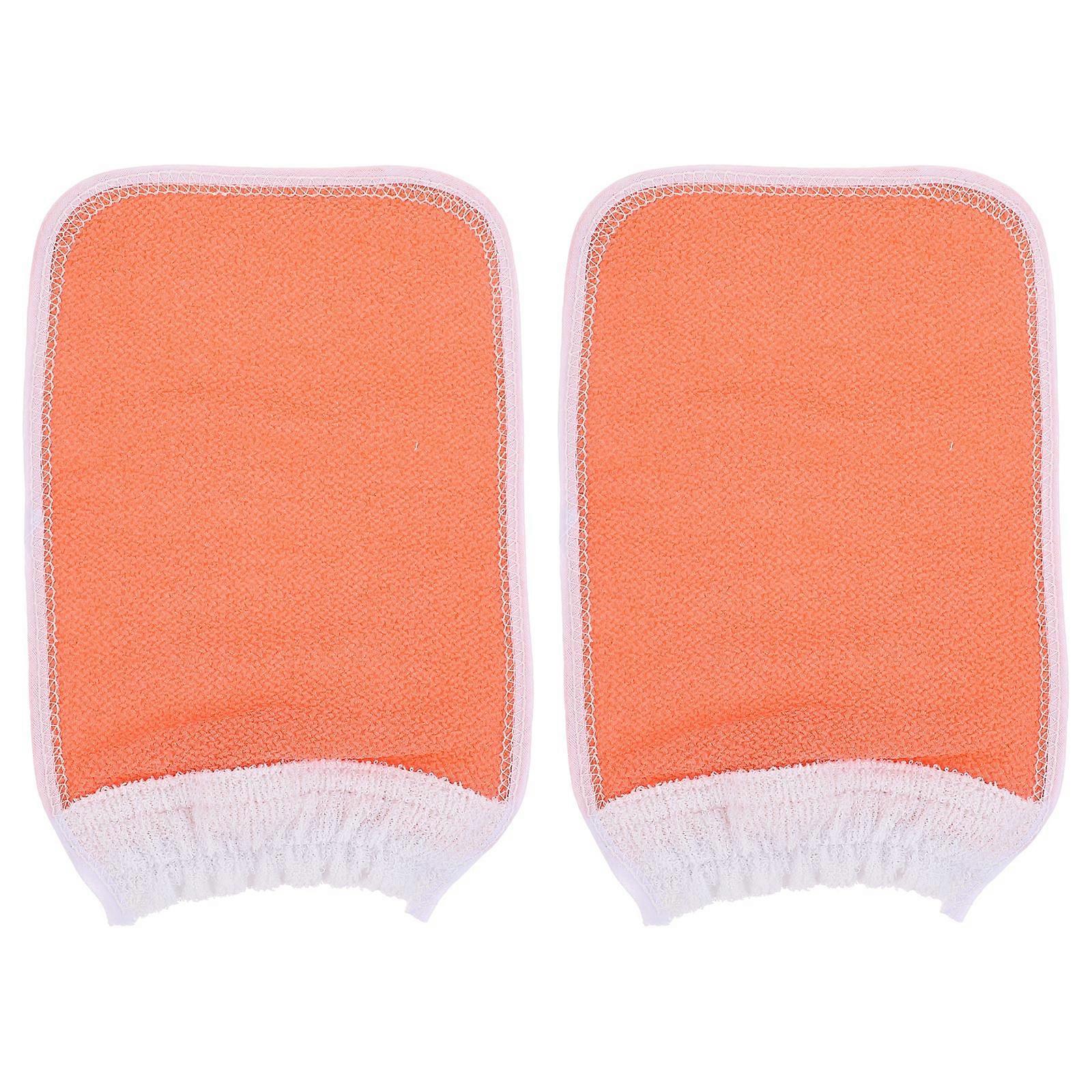 Bath Gloves Exfoliating Back Scrub Towel Deep Cleansing Lightweight Shower Mitts for All Hand Sizes Home Travel Use