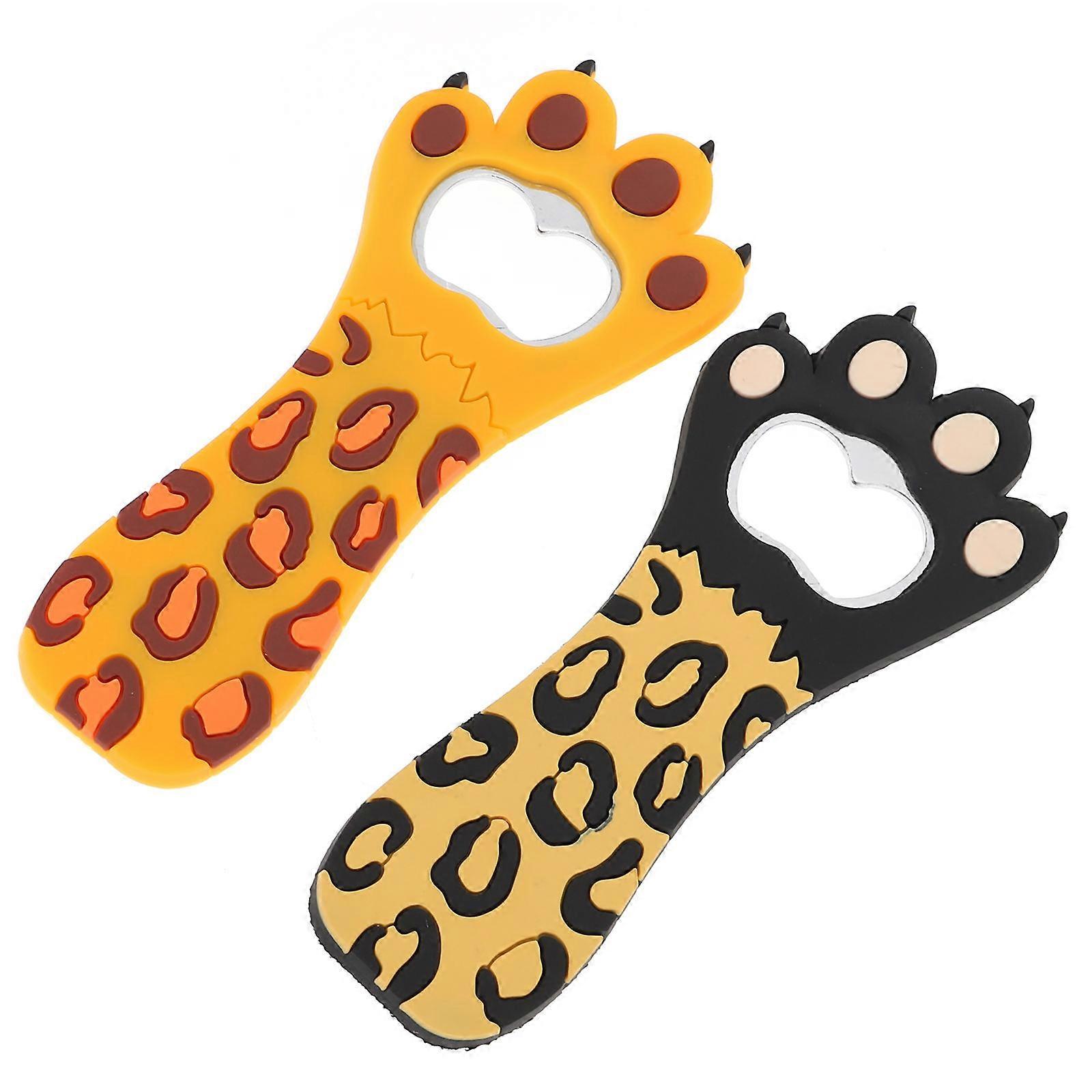Convenient Bottle Opener Tool Adorable Magnet Material For Restaurant Use 2Pcs