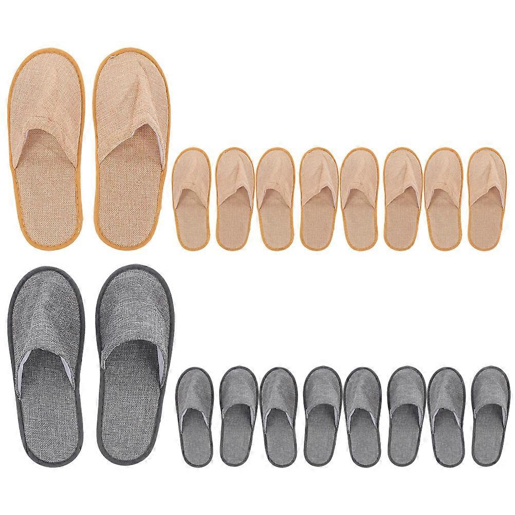 Folding Slippers Home Slippers Set Reusable Slipper Pack Prevent Slipping EVA Cloth 10Pairs
