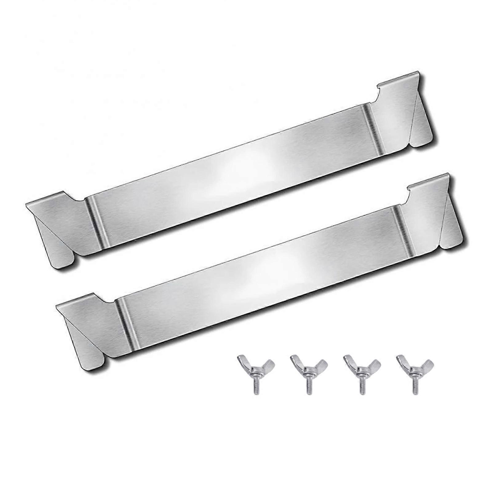 2pcs Stainless Steel Spatula Organizers Set Space Saving Solution Barbecue Tool Stand Griddle Accessories Multicolor