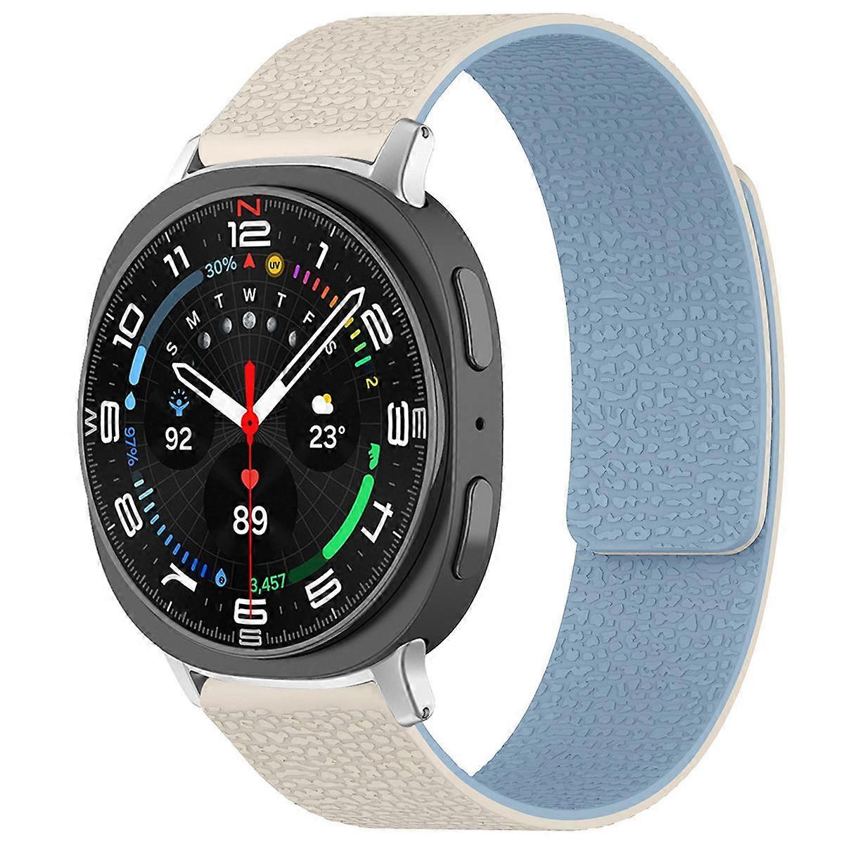 xDfind laposfejű litchi textúrájú mágneses szilikon óraszíj