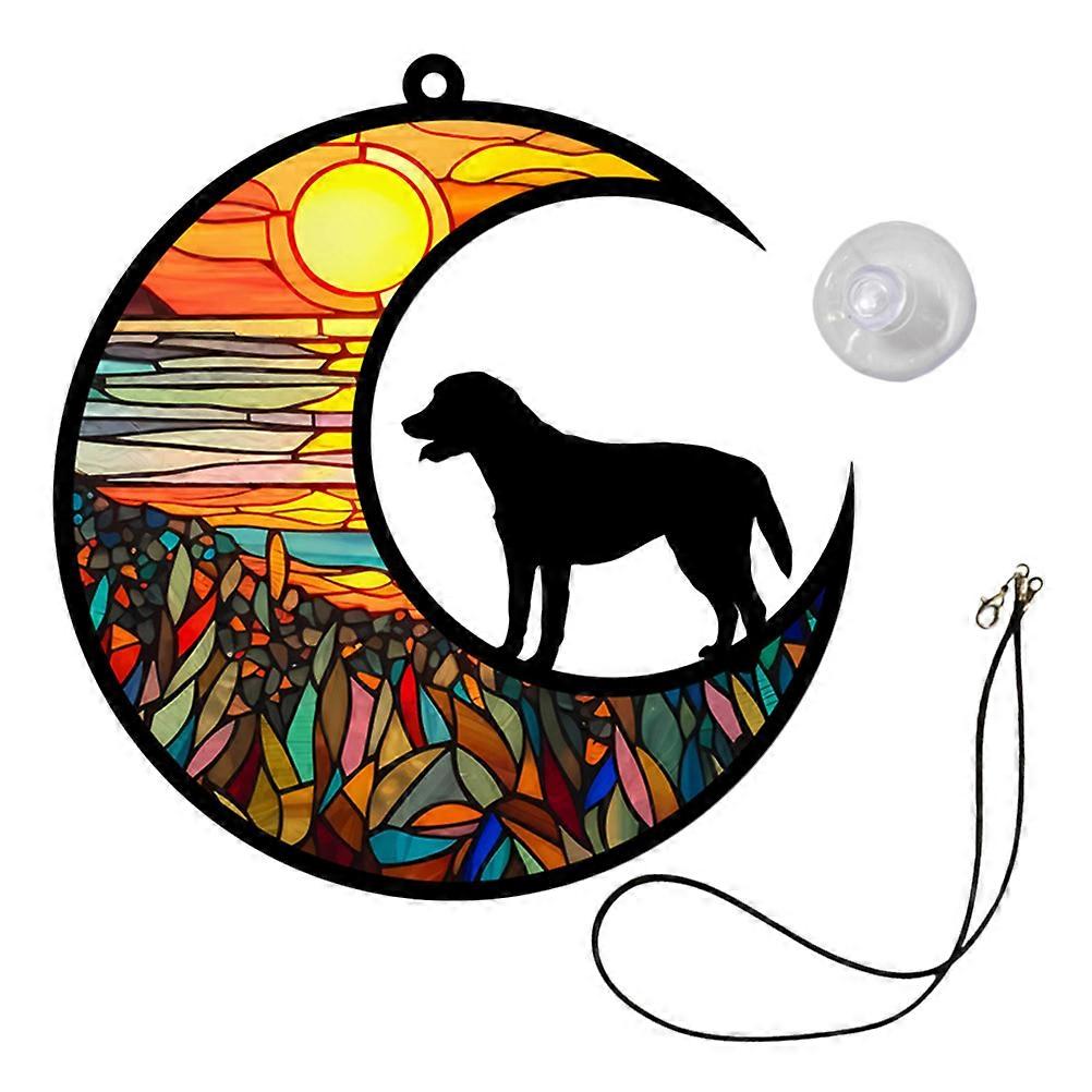Pet Bereavement Ornament Acrylic Pendant Home Decoration Simple Appearance Memorial present For Dog Lovers 12.70X12.00X0.40CM 1Set