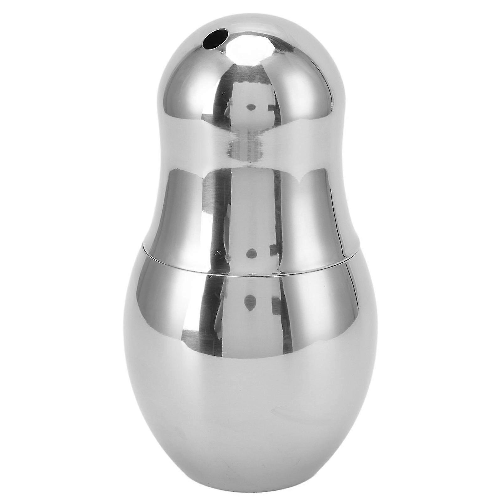 Innovative 304 Stainless Steel Cocktail Gourd Cup - Mirror Surface Barware for Stylish Drinks & Beverage Serving