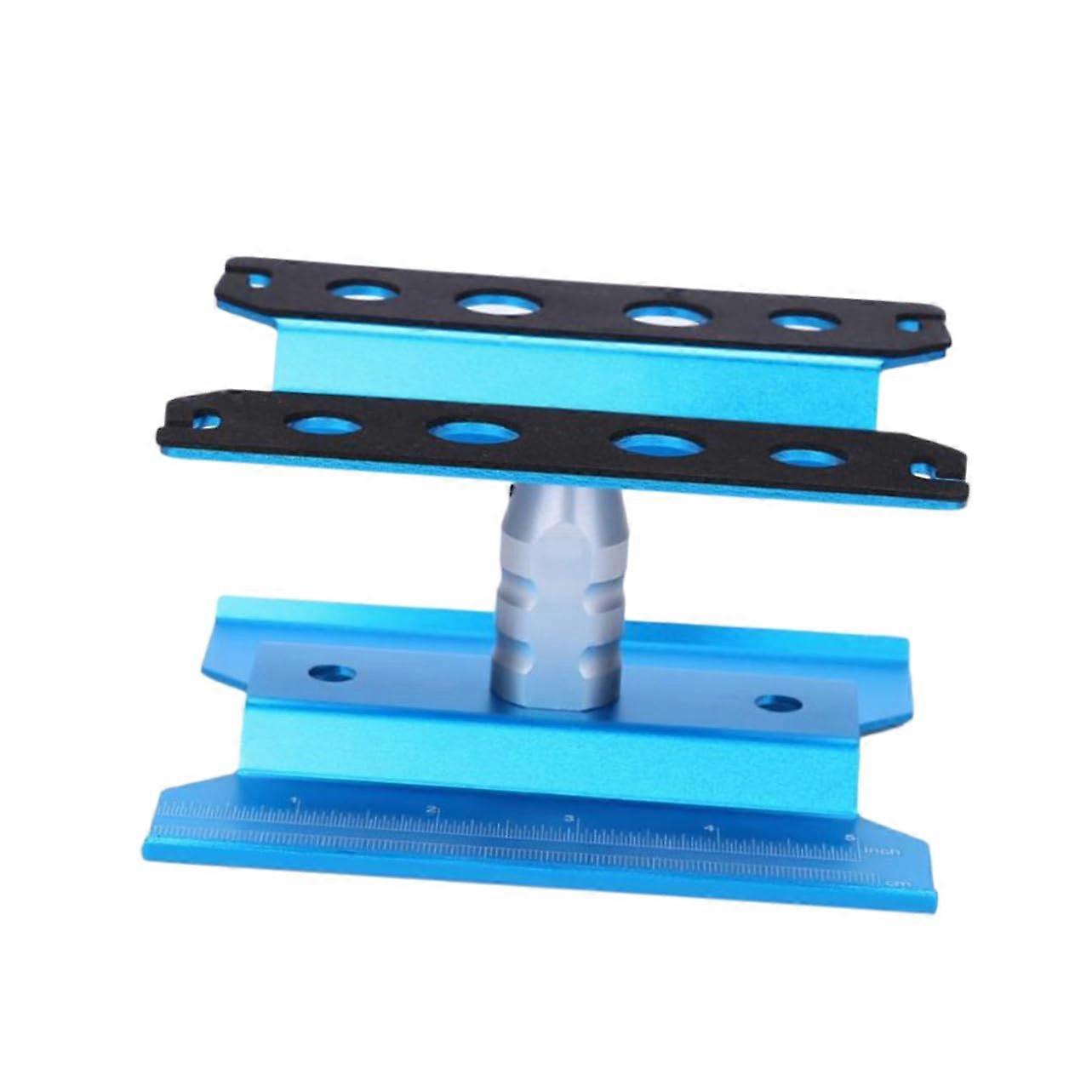 Aluminium Alloy RC Repair Stand For Toy Cars Height Adjustable Scale Magnetic Function Model Making And Repairs Blue