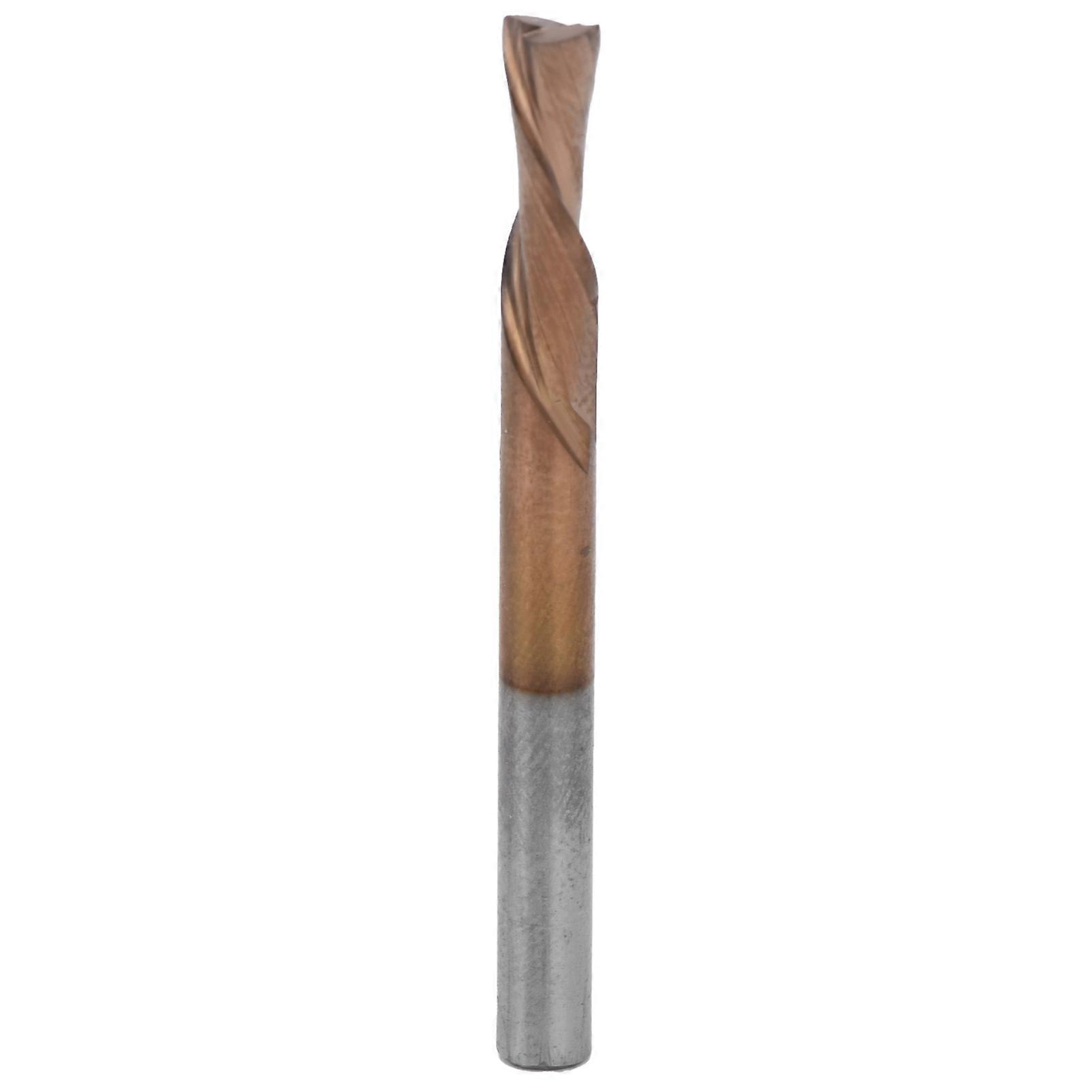 Double Edged Cutter Durable Hard Tungsten Steel CNC End Milling Cutter for Wood Cutting4x4x12x45L