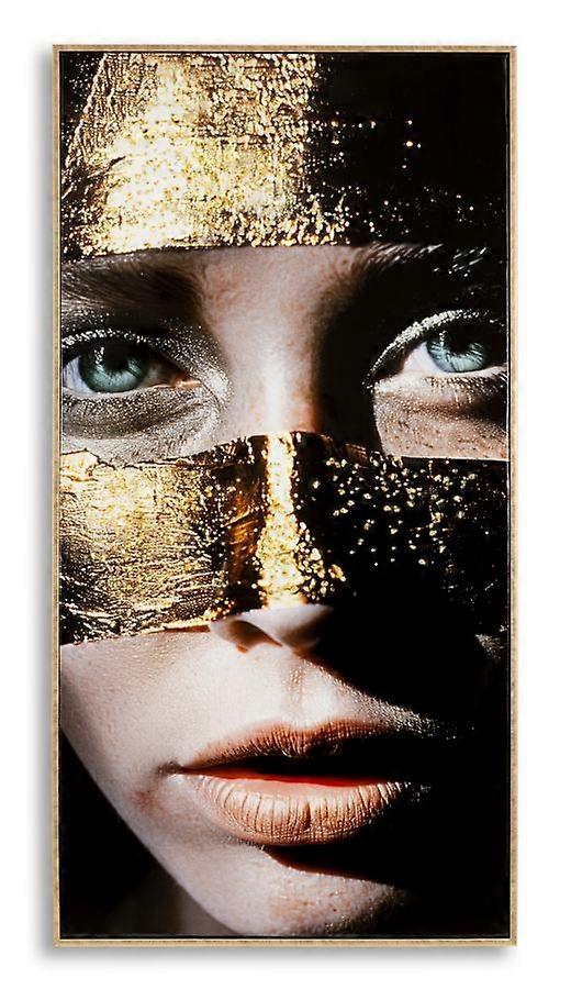 NAIROBI LACQUERED CANVAS WITH FRAME -B- CM 52X4X102