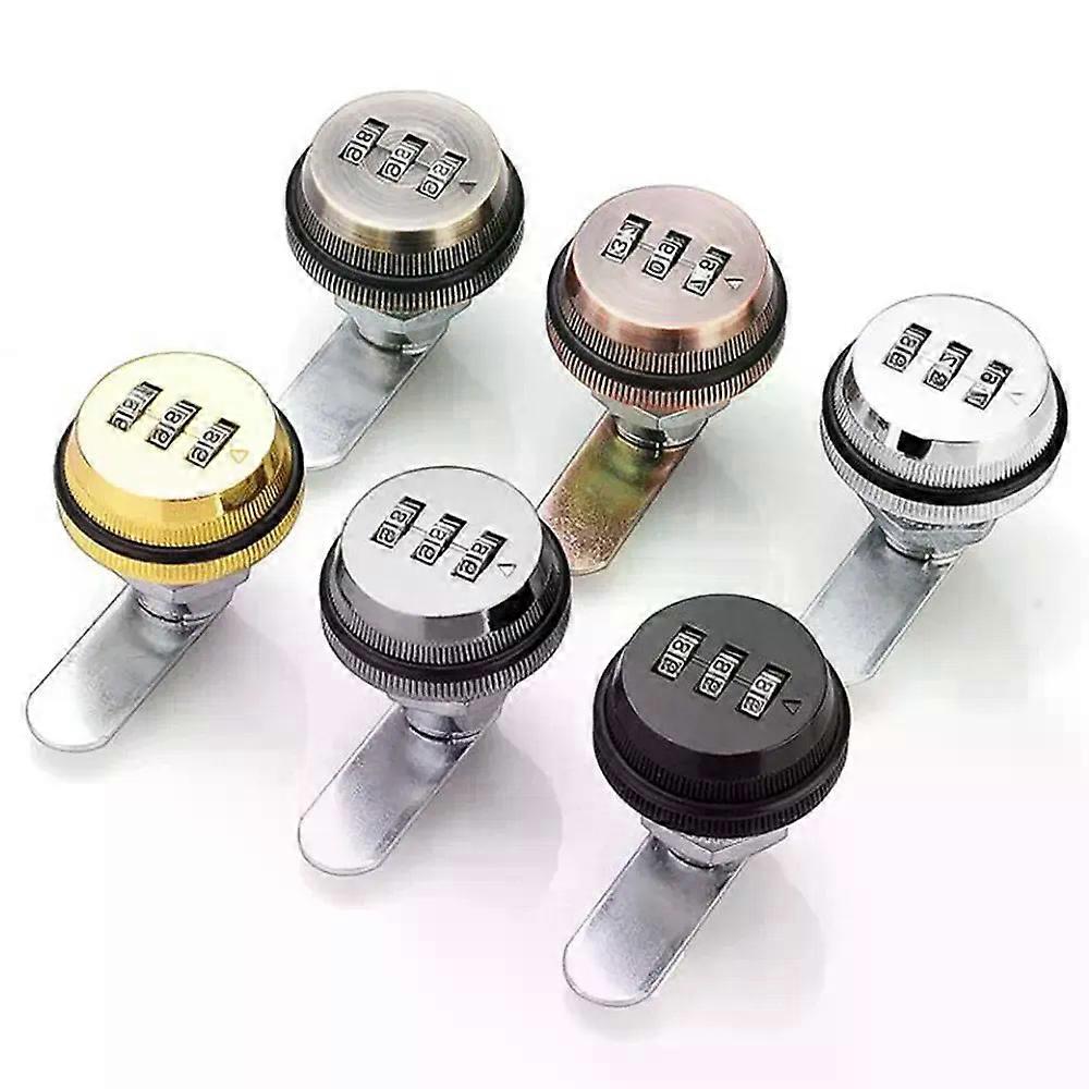 20mm Smart Cam Code Lock 3 Digit Combination Password Box Lock for Mailbox Cabinet Door Security