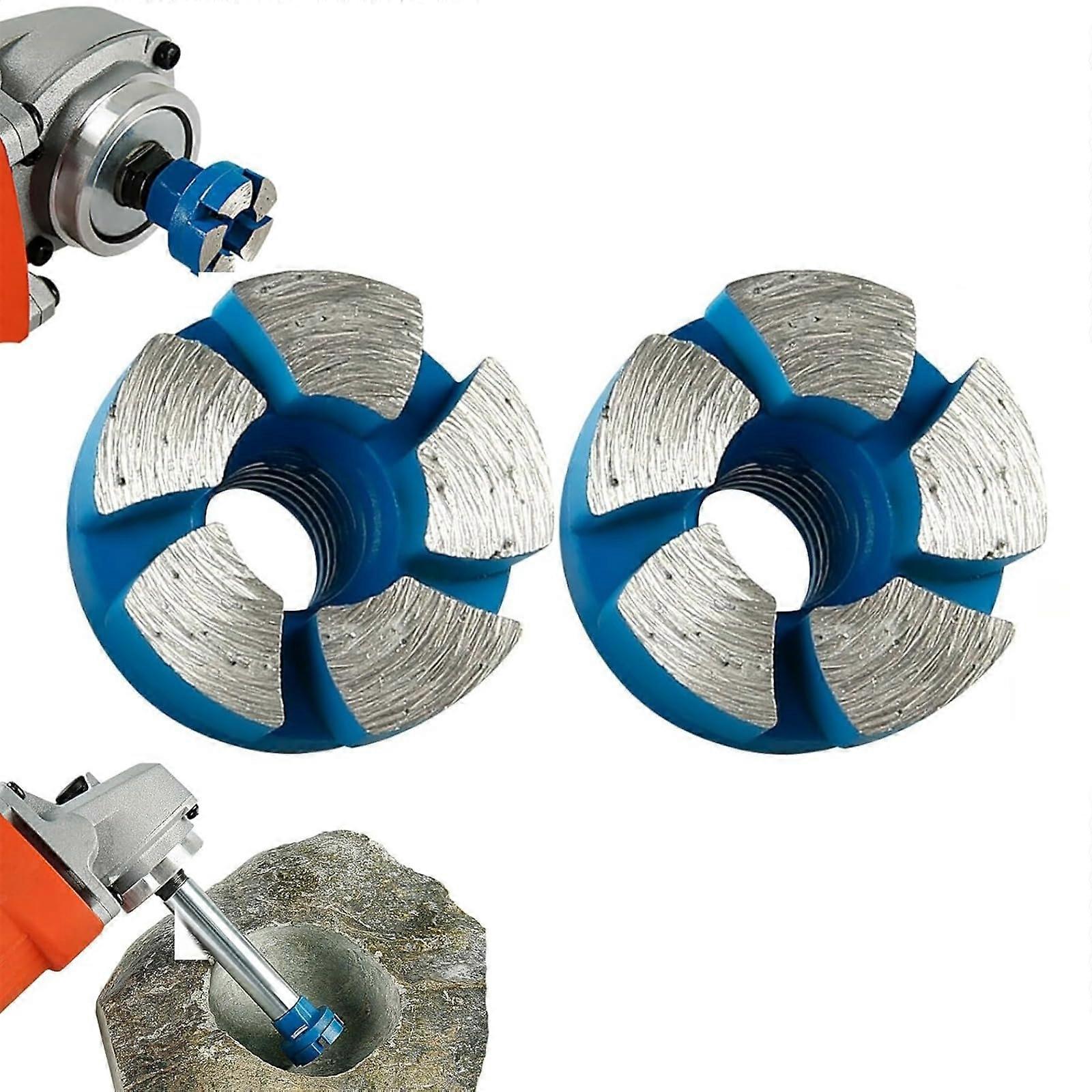 Precision rhinestone flat grinding bits for angle grinder tools, 2*1 inch