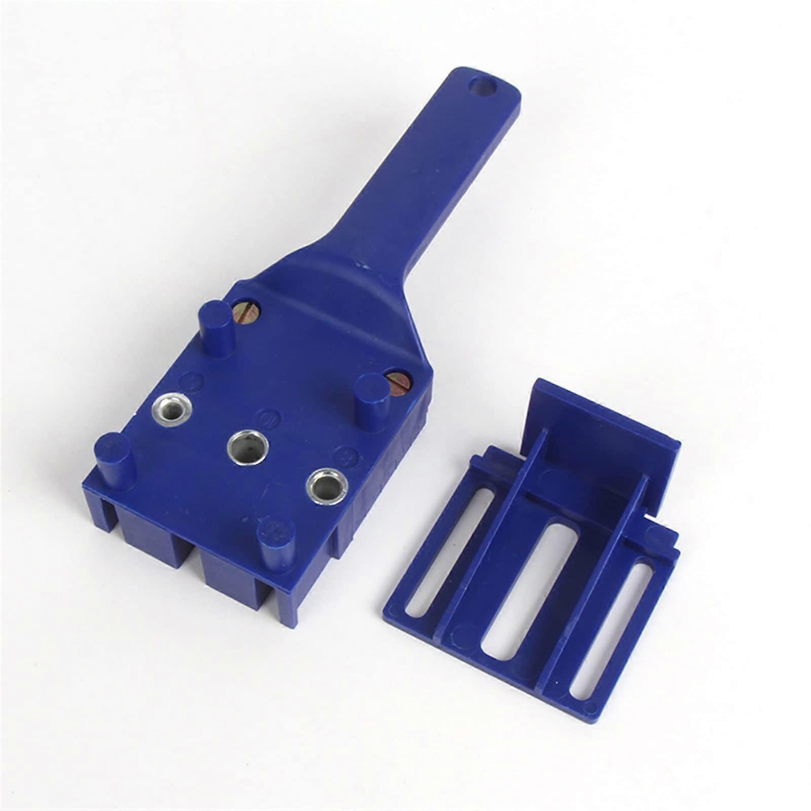 Holzbearbeitungs Loch Locator Carpenter Tools 6/8/10mm Drill Bit Hole Puncher for Cross Dowel Drill Jig Blue