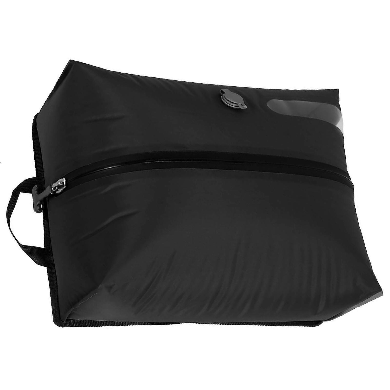 Flat Vacuum Storage Bag 16L Transparent Panel Leakproof Zipper Practical TPU Nylon For Luggage Space Optimization Multicolor