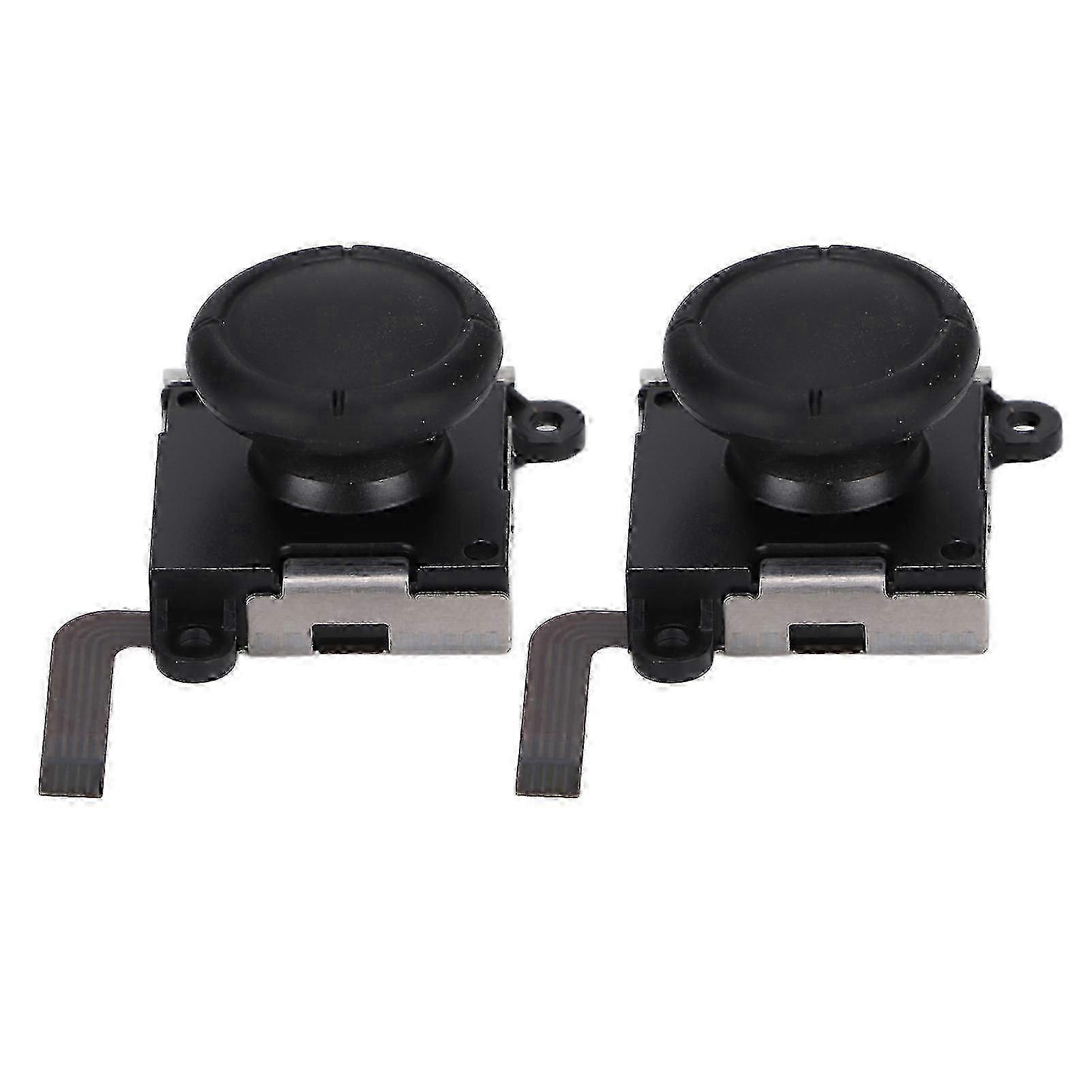 2pcs 3D Analog Joystick Replacement Sensors & Thumb Rockers with Covers - Compatible with Nintendo Switch Lite Consoles