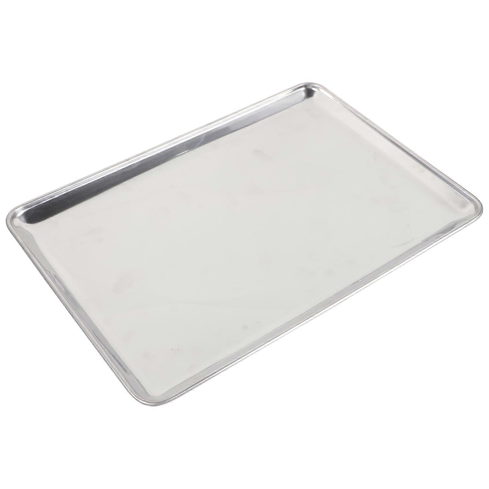 Silver Metal and Plastic Weighing Scale Tray for Home Use with Strong Support and Stability 7.8 x 7.8 inches